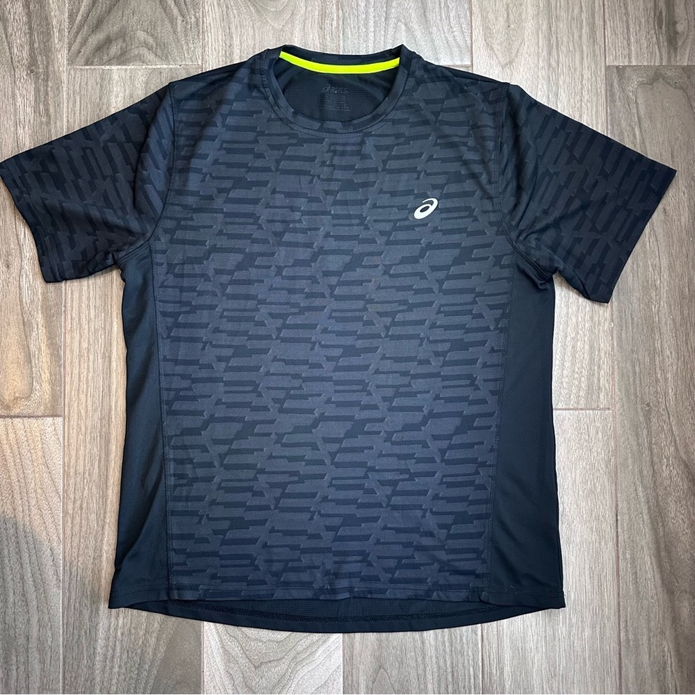 ASICS Men’s T-Shirt Short Sleeve Jagged Jacquard Breathable Size XL
